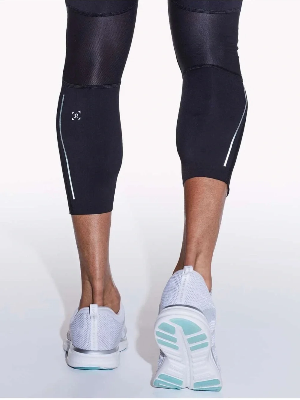 NWOT -Lululemon Men’s Surge Light 3/4 Tight 25’´ Black Reflective Accent Size L - Picture 2 of 14